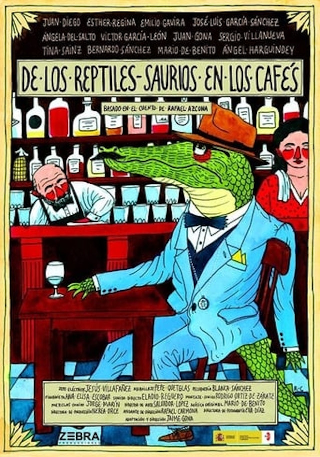 De los reptiles-saurios en los cafés